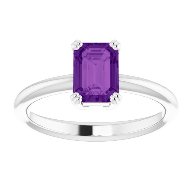 Natural Amethyst | Emerald | 7 x 5mm