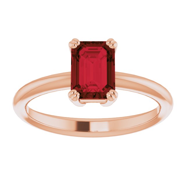 Natural Mozambique Garnet | Emerald | 7 x 5mm