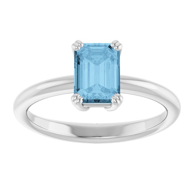 Natural Sky Blue Topaz | Emerald | 7 x 5mm