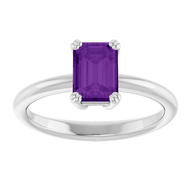 Natural Amethyst | Emerald | 7 x 5mm