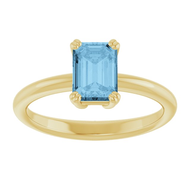 Natural Sky Blue Topaz | Emerald | 7 x 5mm