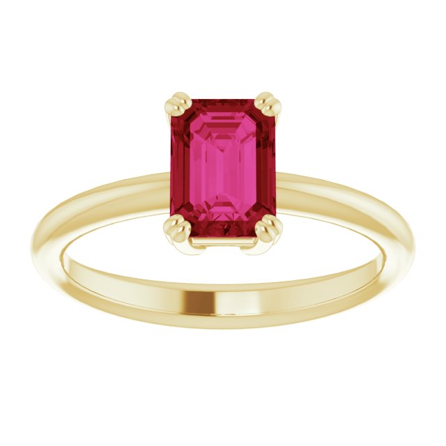 Lab-Grown Ruby | Emerald | 7 x 5mm
