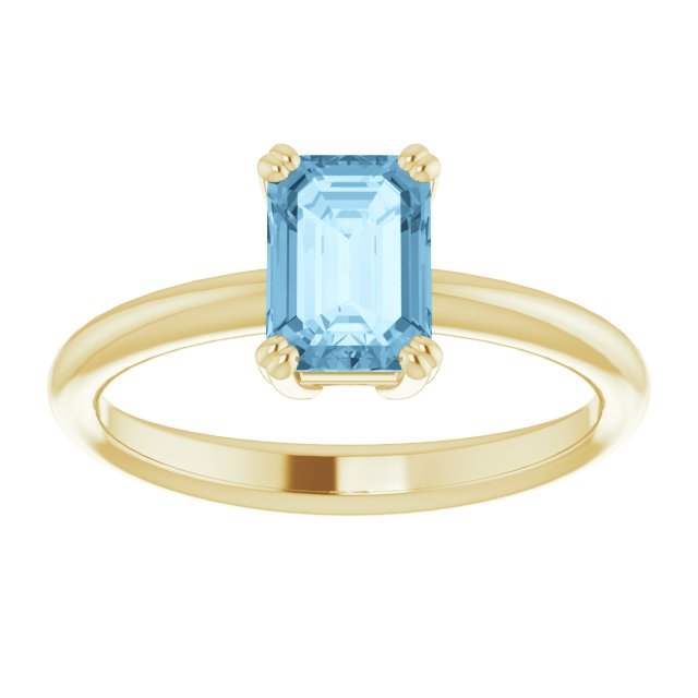 Natural Sky Blue Topaz | Emerald | 7 x 5mm