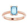 Natural Sky Blue Topaz | Emerald | 7 x 5mm