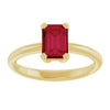 Lab-Grown Ruby | Emerald | 7 x 5mm