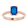 Lab-Grown Blue Sapphire | Emerald | 7 x 5mm