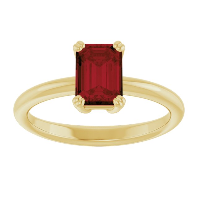 Natural Mozambique Garnet | Emerald | 7 x 5mm