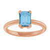 Natural Sky Blue Topaz | Emerald | 7 x 5mm