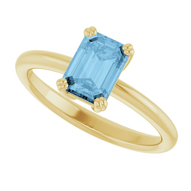 Natural Sky Blue Topaz | Emerald | 7 x 5mm