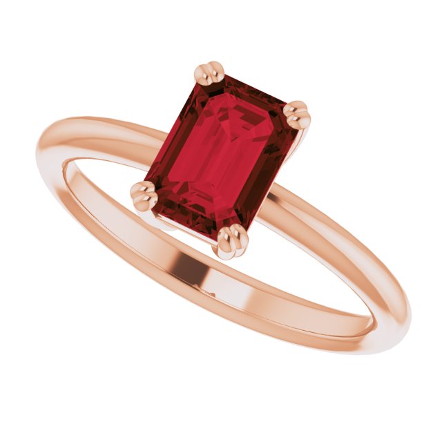 Natural Mozambique Garnet | Emerald | 7 x 5mm