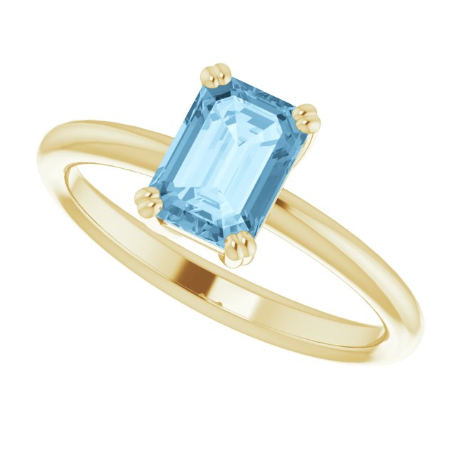 Natural Sky Blue Topaz | Emerald | 7 x 5mm
