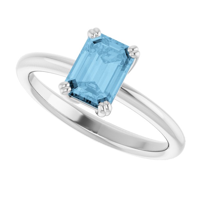 Natural Sky Blue Topaz | Emerald | 7 x 5mm
