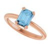 Natural Sky Blue Topaz | Emerald | 7 x 5mm