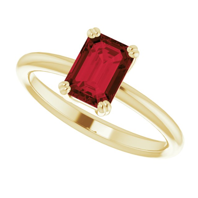Natural Mozambique Garnet | Emerald | 7 x 5mm