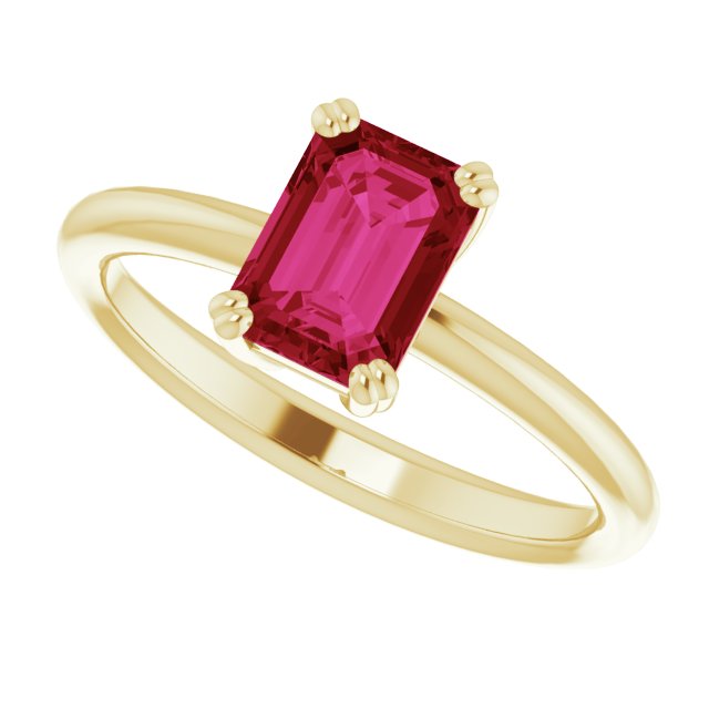 Lab-Grown Ruby | Emerald | 7 x 5mm