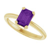 Natural Amethyst | Emerald | 7 x 5mm