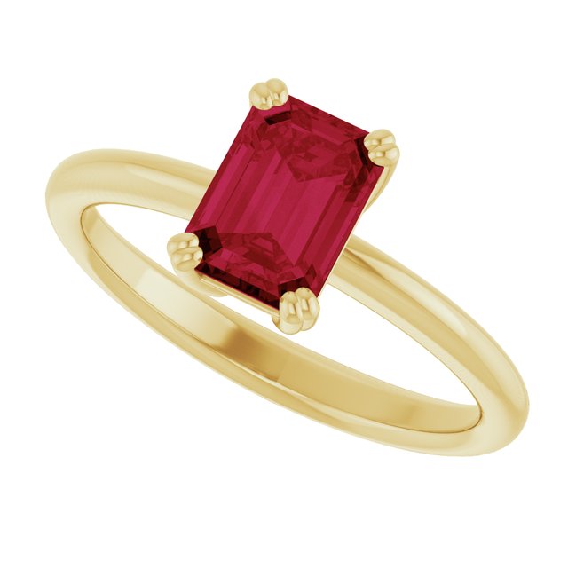 Lab-Grown Ruby | Emerald | 7 x 5mm