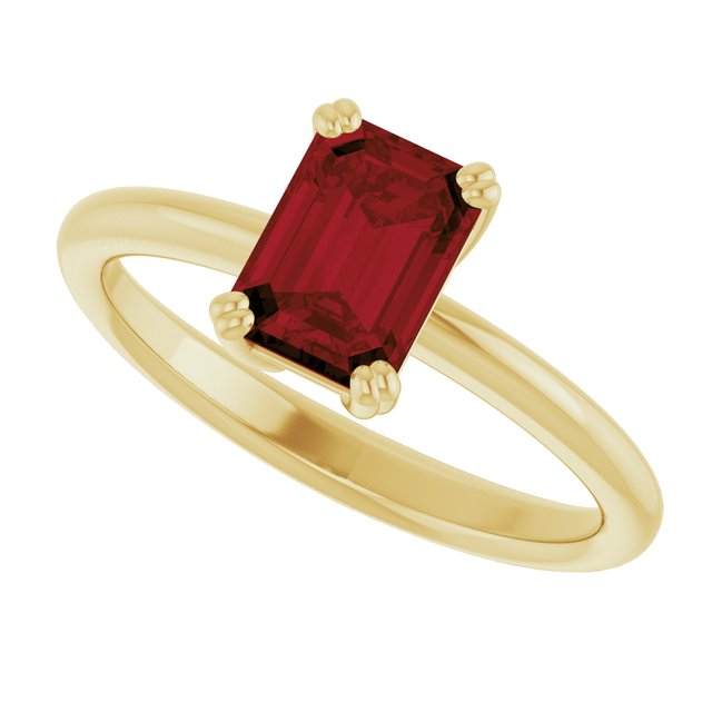 Natural Mozambique Garnet | Emerald | 7 x 5mm