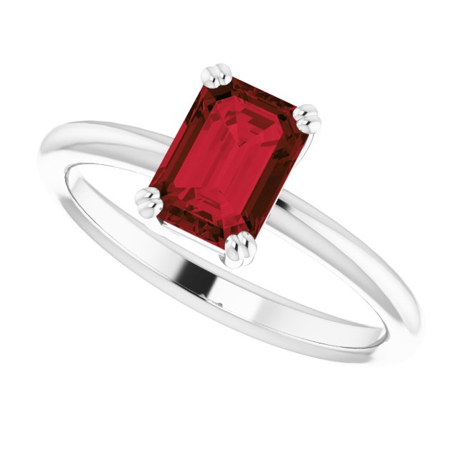 Natural Mozambique Garnet | Emerald | 7 x 5mm