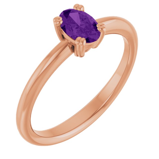 Natural Amethyst | Oval | 6 x 4mm
