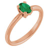 Lab-Grown Emerald | Oval | 6 x 4mm