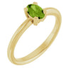 Natural Peridot | Oval | 6 x 4mm