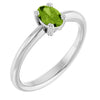 Natural Peridot | Oval | 6 x 4mm