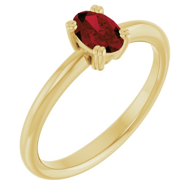 Natural Mozambique Garnet | Oval | 6 x 4mm