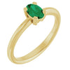 Lab-Grown Emerald | Oval | 6 x 4mm