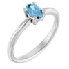 Natural Sky Blue Topaz | Oval | 6 x 4mm