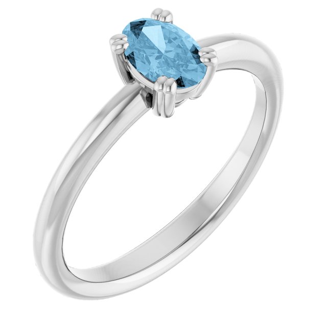 Natural Sky Blue Topaz | Oval | 6 x 4mm