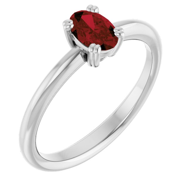 Natural Mozambique Garnet | Oval | 6 x 4mm