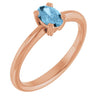Natural Sky Blue Topaz | Oval | 6 x 4mm