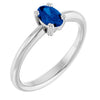 Lab-Grown Blue Sapphire | Oval | 6 x 4mm