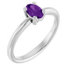 Natural Amethyst | Oval | 6 x 4mm