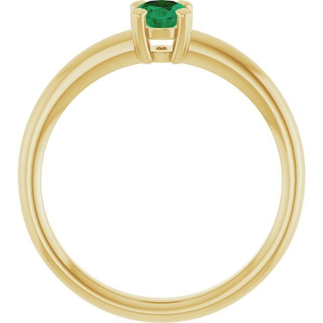 Lab-Grown Emerald | Oval | 6 x 4mm