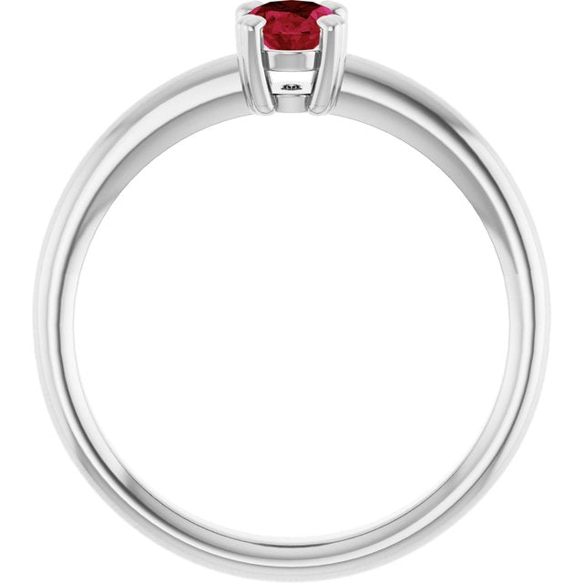 Lab-Grown Ruby | Oval | 6 x 4mm
