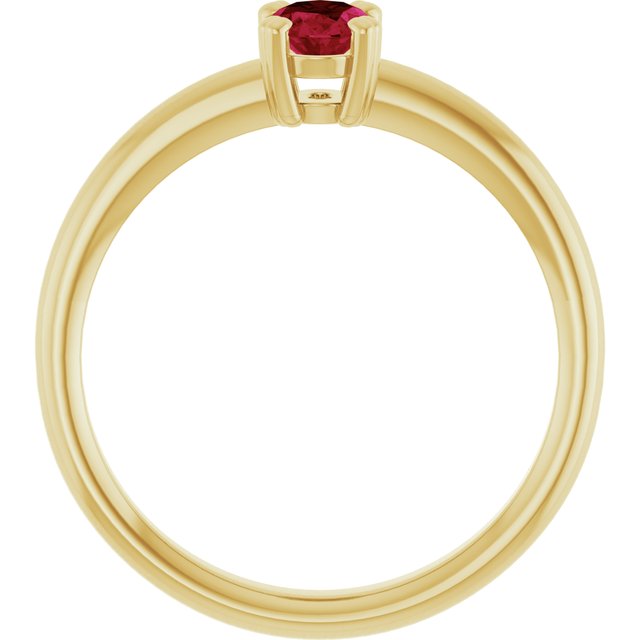 Lab-Grown Ruby | Oval | 6 x 4mm