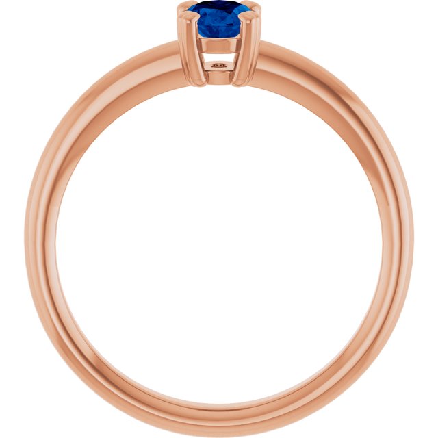 Lab-Grown Blue Sapphire | Oval | 6 x 4mm
