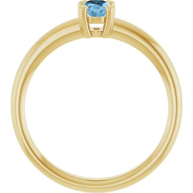 Natural Sky Blue Topaz | Oval | 6 x 4mm