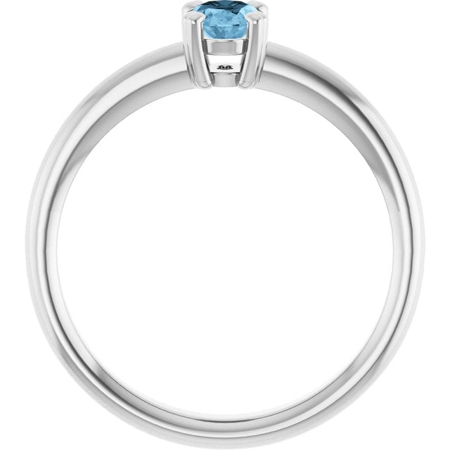 Natural Sky Blue Topaz | Oval | 6 x 4mm