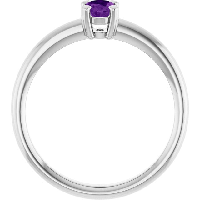 Natural Amethyst | Oval | 6 x 4mm