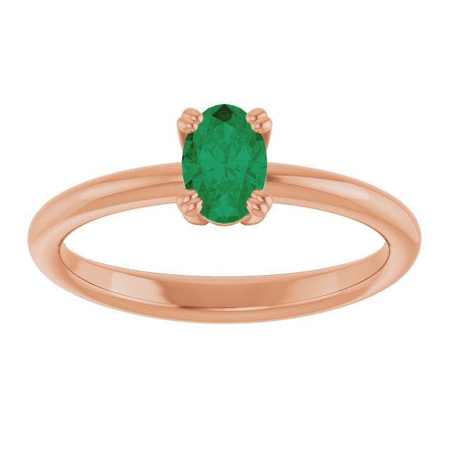 Lab-Grown Emerald | Oval | 6 x 4mm
