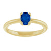 Lab-Grown Blue Sapphire | Oval | 6 x 4mm