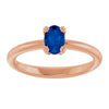 Lab-Grown Blue Sapphire | Oval | 6 x 4mm