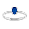 Lab-Grown Blue Sapphire | Oval | 6 x 4mm