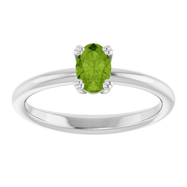 Natural Peridot | Oval | 6 x 4mm