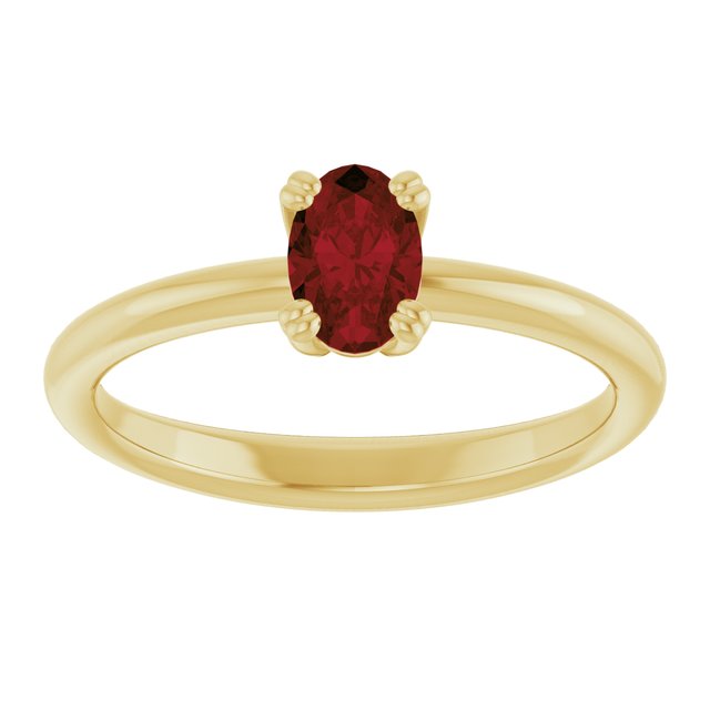 Natural Mozambique Garnet | Oval | 6 x 4mm