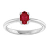 Lab-Grown Ruby | Oval | 6 x 4mm