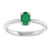 Lab-Grown Emerald | Oval | 6 x 4mm